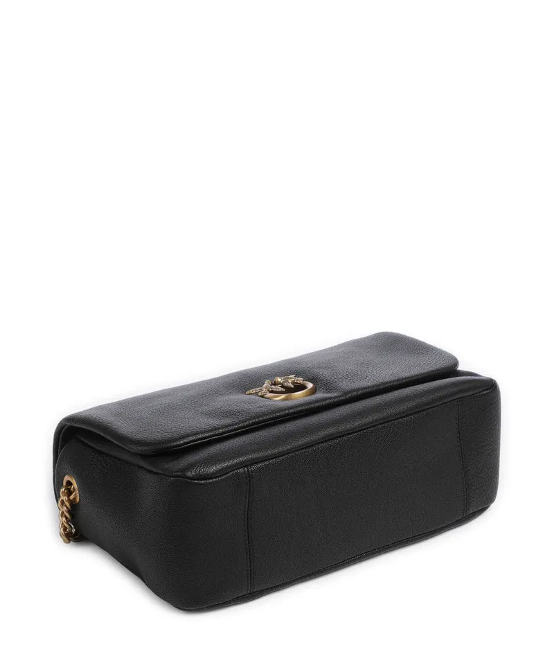 Pinko Click Soft Horizontal Chain Bolso de hombro nero/antique gold