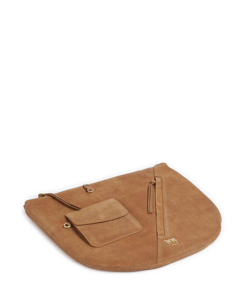 Pinko Luna Big Bolso de hobo marrone/caramella/matt gold