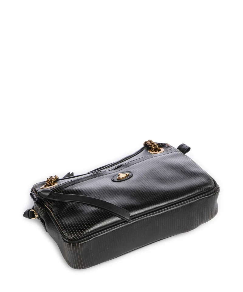 Vivienne Westwood Dolce Laser Line Medium Bolso de hombro black/beige