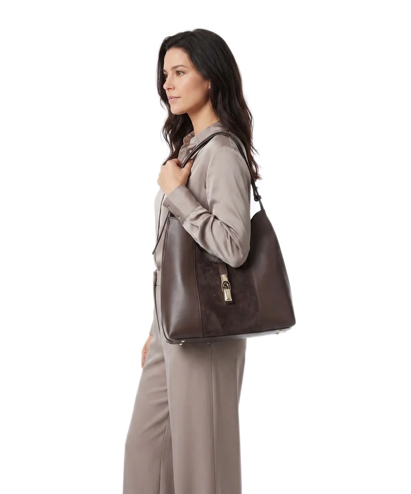 Furla Goccia M Bolso de hobo toni espresso