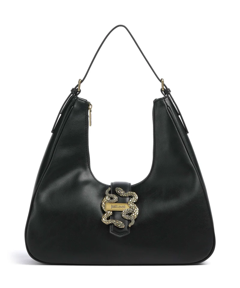 Just Cavalli Iconic Snakes Bolso de hobo black