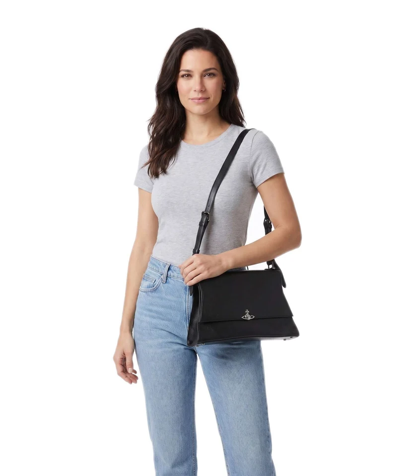 Vivienne Westwood Bianca Supple Medium Bolso de hombro black