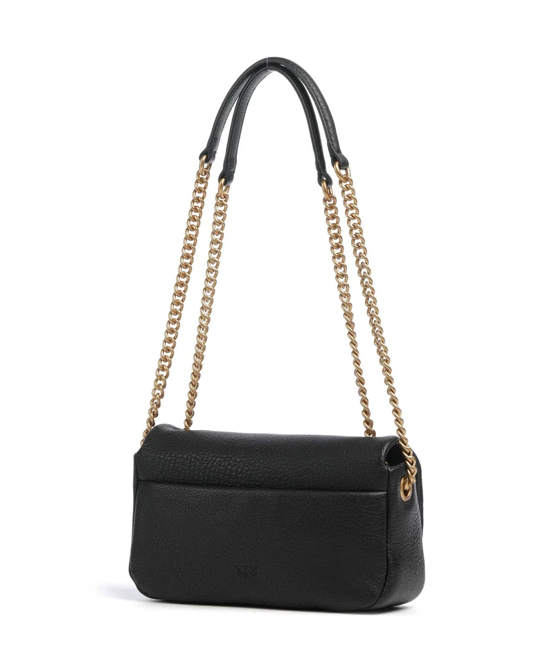 Pinko Click Soft Horizontal Chain Bolso de hombro nero/antique gold