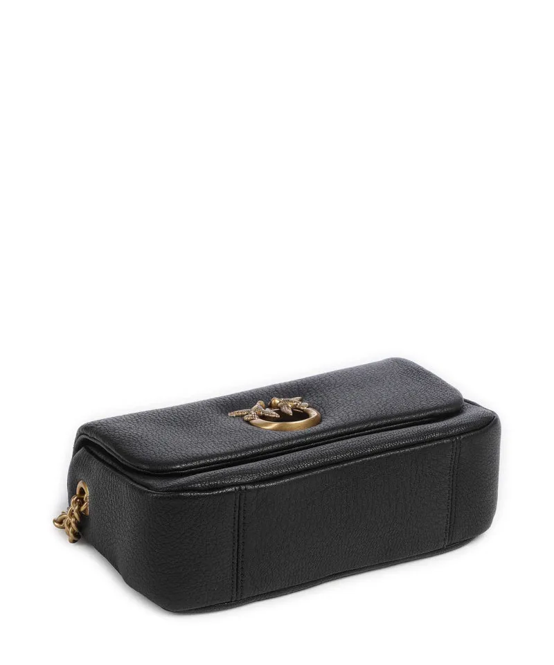 Pinko Click Soft Horizontal Chain Bolso de hombro nero/antique gold
