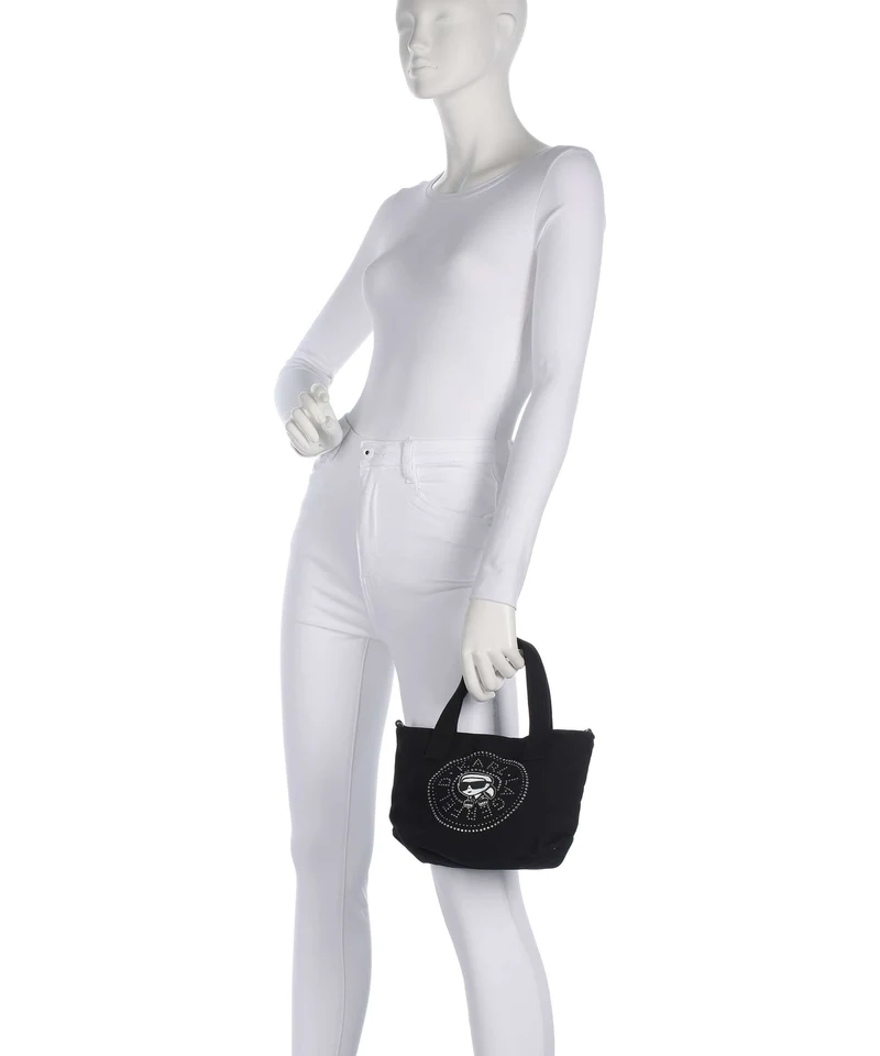 Karl Lagerfeld Ikon Circle Karl Small Bolso de mano black