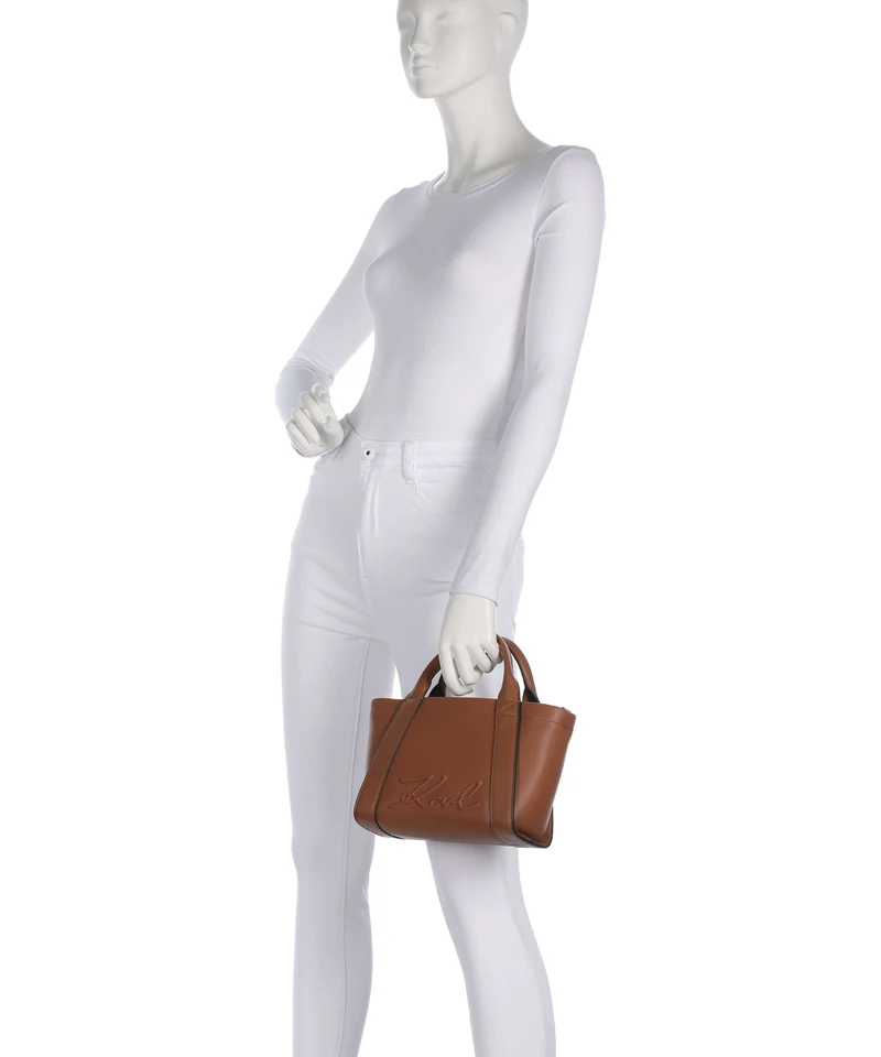 Karl Lagerfeld K/Ville Small Bolso de mano dark tan