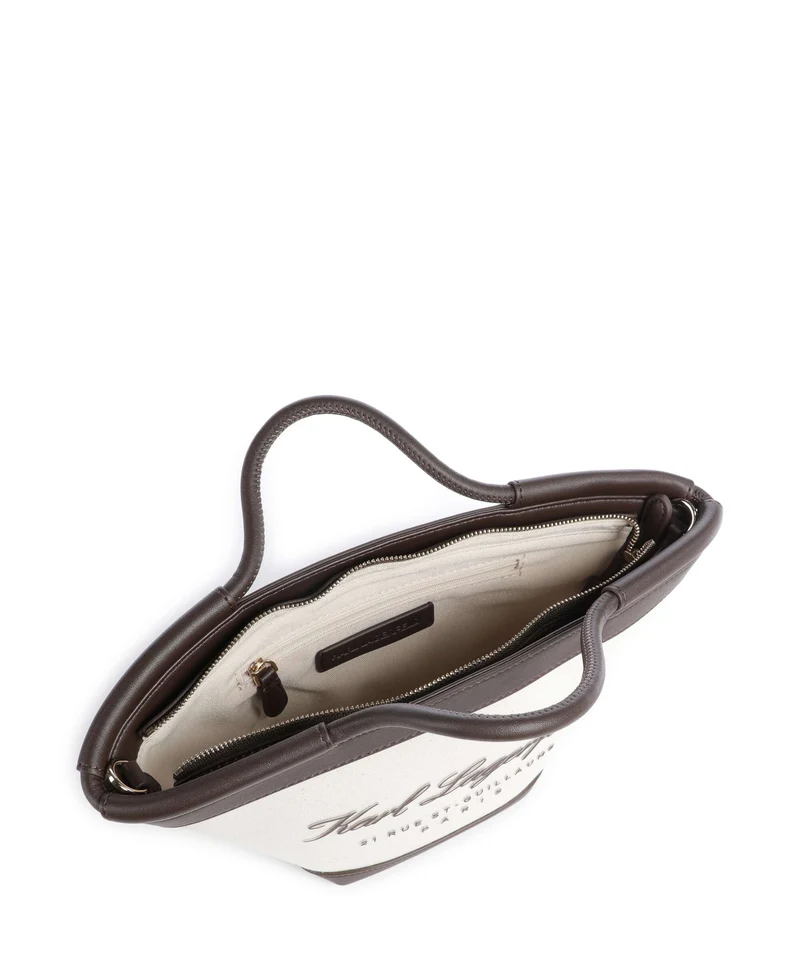 Karl Lagerfeld K/Hotel Karl Small Bolso de mano natural