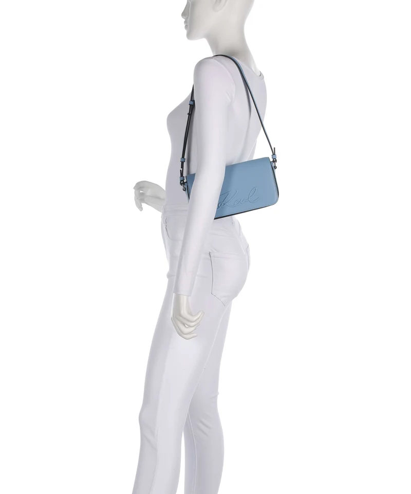 Karl Lagerfeld K/Ville Small Bolso de hombro blue bloom