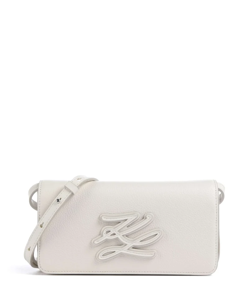 Karl Lagerfeld K/Autograph Mini Bandolera off white