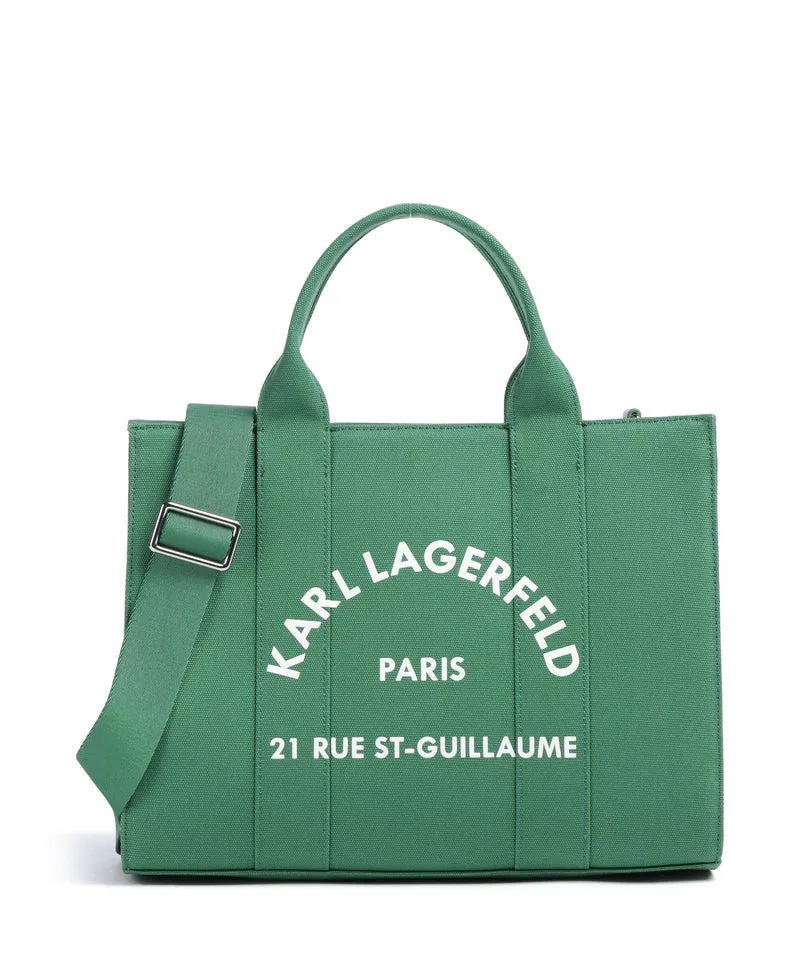 Karl Lagerfeld K/Rue St Guillaume Medium Bolso de mano plant green