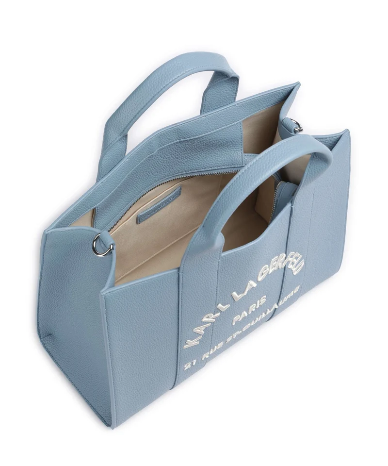 Karl Lagerfeld K/Rue St Guillaume Medium Bolso de mano blue bloom