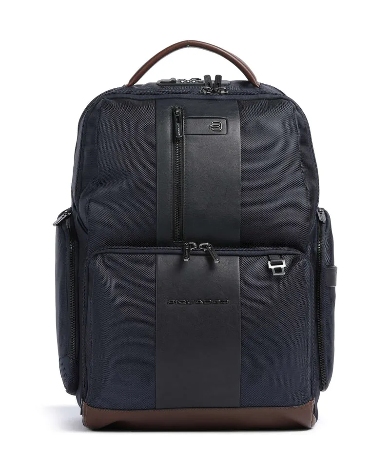 Piquadro Brief 2 Mochila para portátil blue/cognac