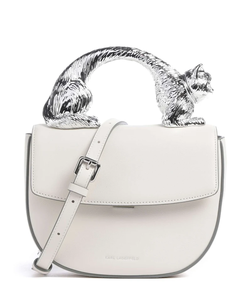 Karl Lagerfeld Ikon Choupette Bandolera off white