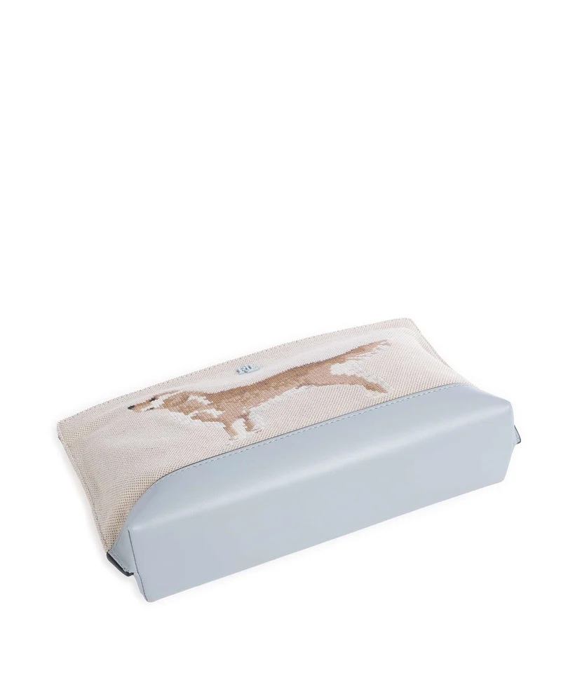 Lauren Ralph Lauren Bolso de cosméticos natural/buff canvas/alpine blue
