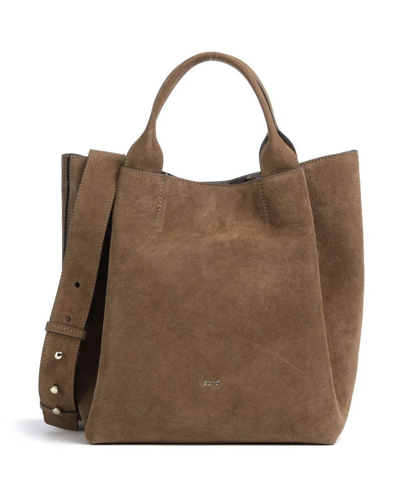 Abro Suede Essential Medium Bolso de mano khaki