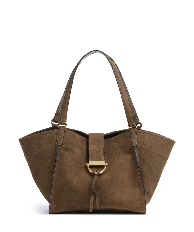 Abro Suede Temi Bolsa shopping khaki