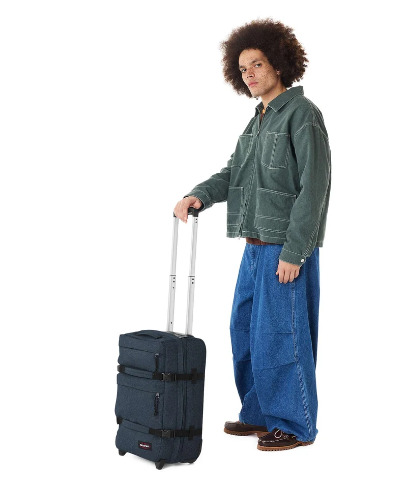 Eastpak Transit'R Plus Core S Bolso de viaje con ruedas triple denim
