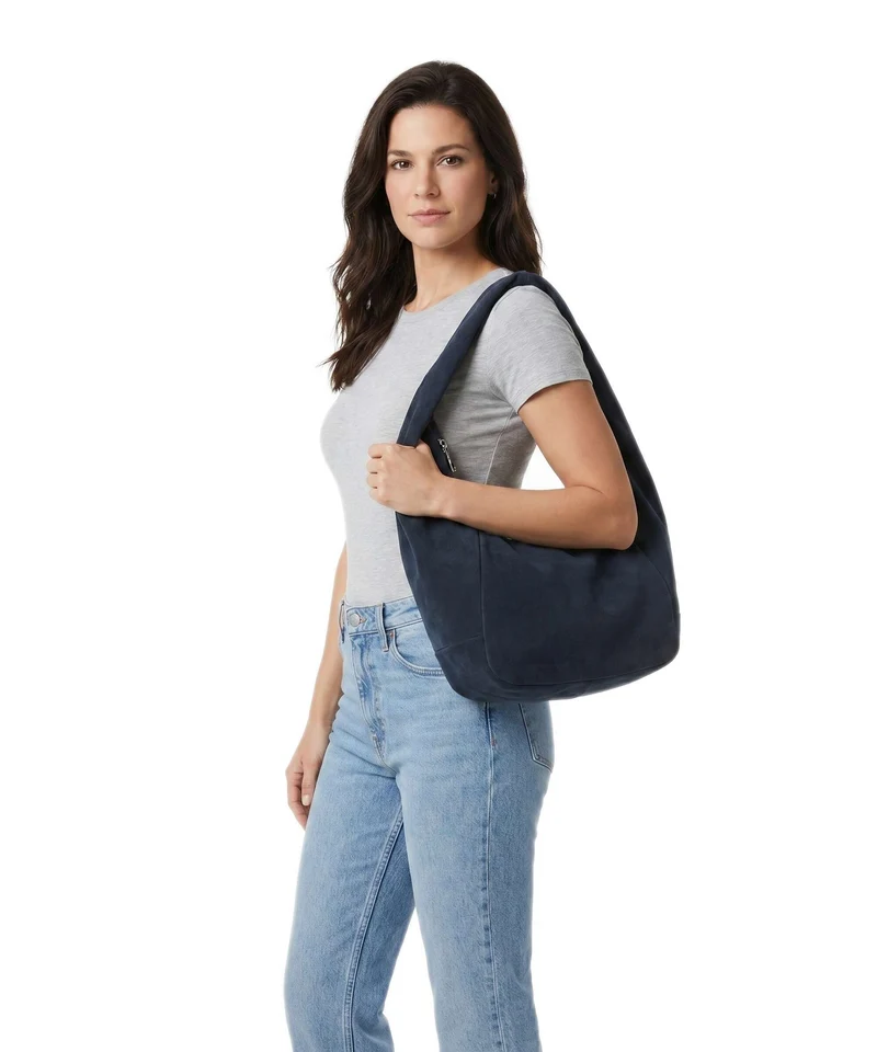 Liebeskind Farrah II Suede M Bolso de hobo peacoat