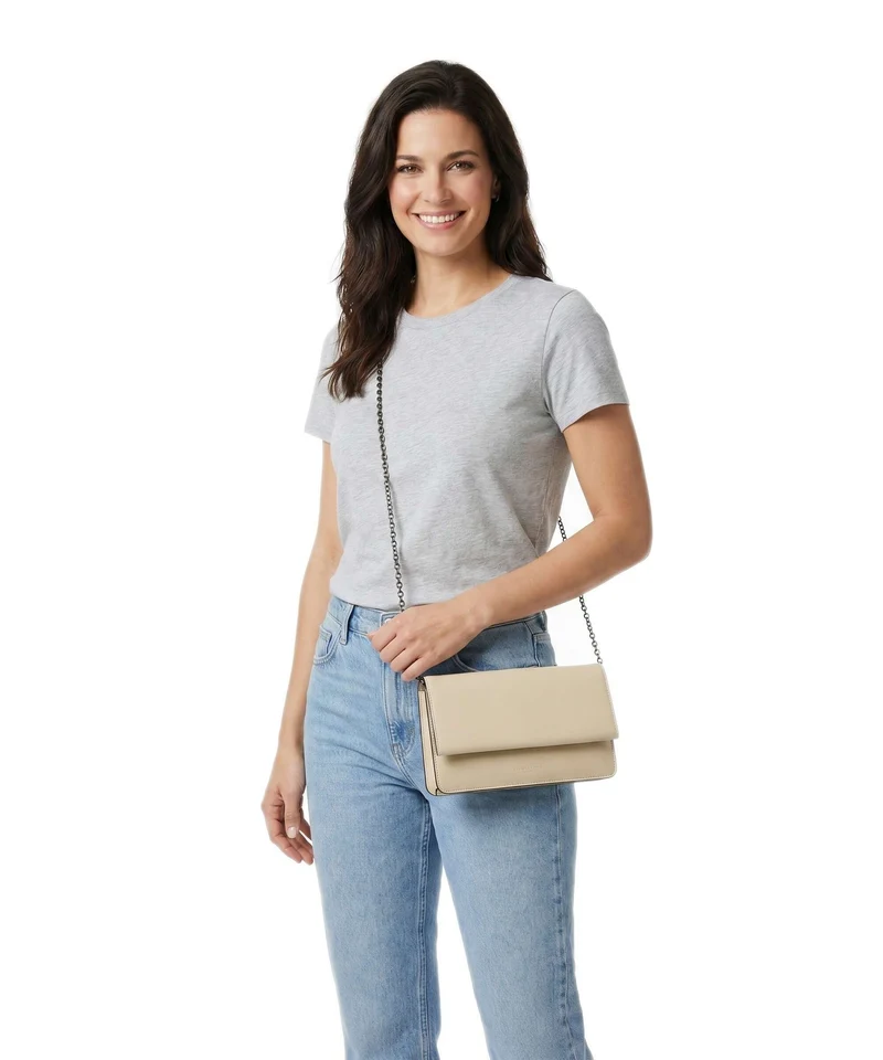 Liebeskind Audrey Recycled Lack Distressed S Bandolera biscotti