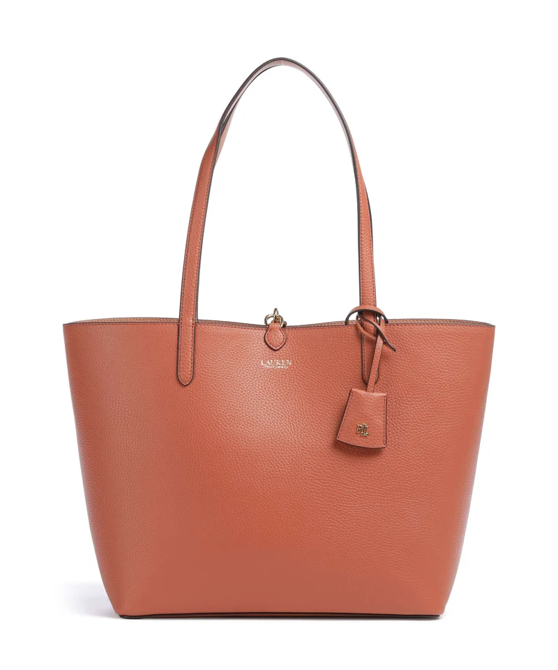Lauren Ralph Lauren Medium Bolsa shopping red terracotta/pink sienna
