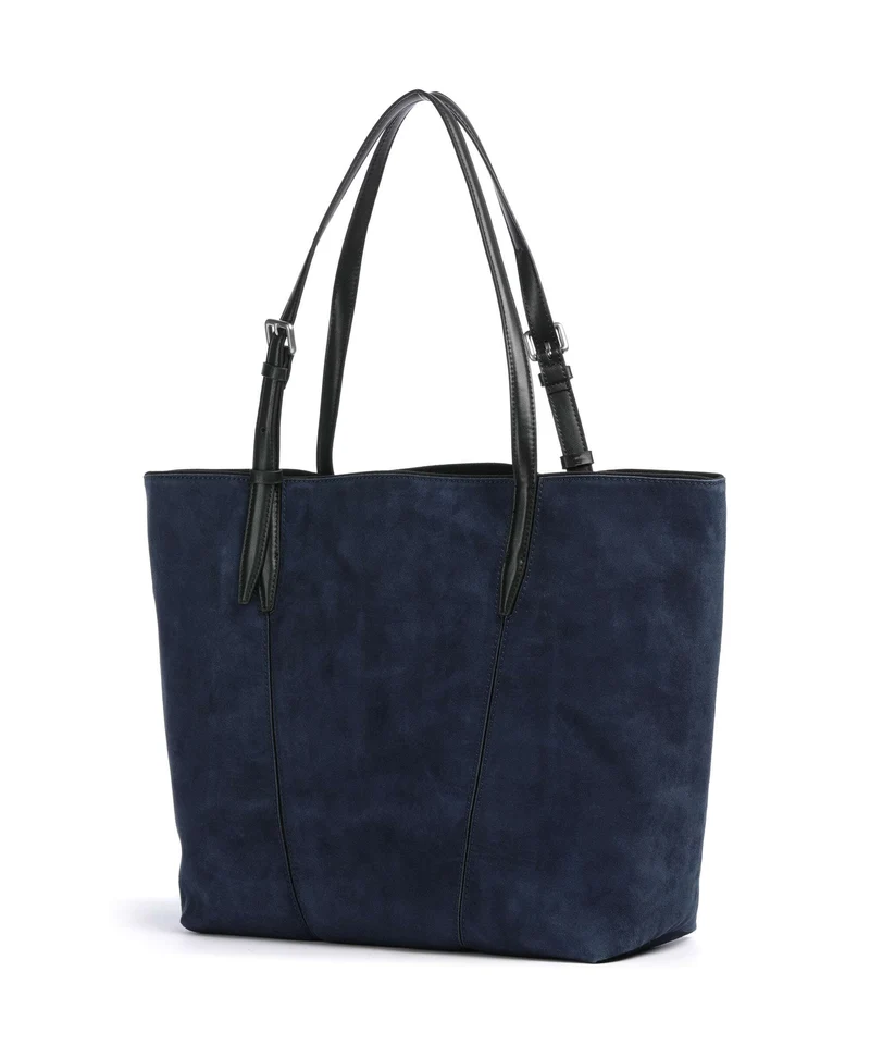 Liebeskind Una Recycled Suede M Bolsa shopping peacoat