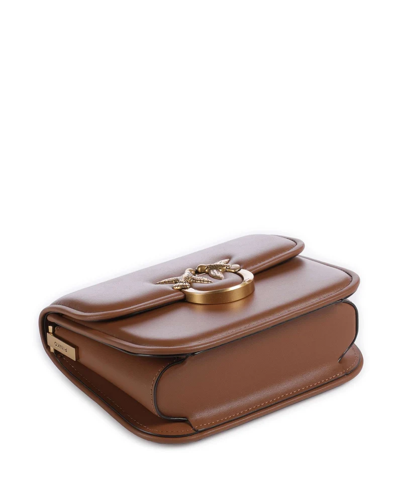 Pinko Love One Mini Bandolera marrone/leone/antique gold