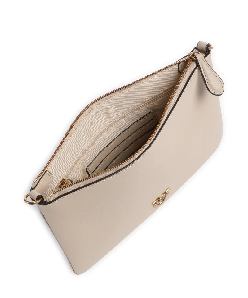 Pinko Flat Classic Bandolera beige/grigio fumo/antique gold