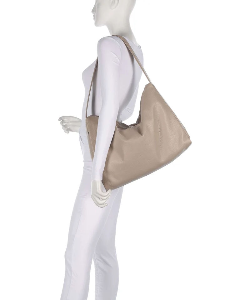 Mandarina Duck Mellow Leather Bolso de hobo warm taupe