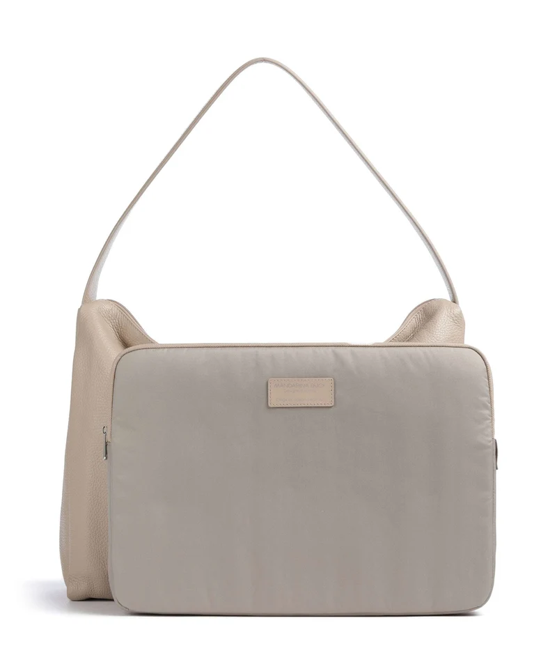 Mandarina Duck Mellow Leather Bolso de hobo warm taupe