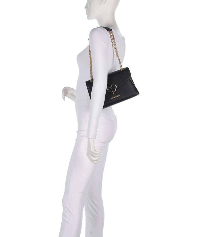 Love Moschino Heart Turnlock Bolso de hombro black