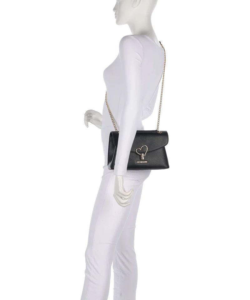 Love Moschino Heart Turnlock Bolso de hombro black