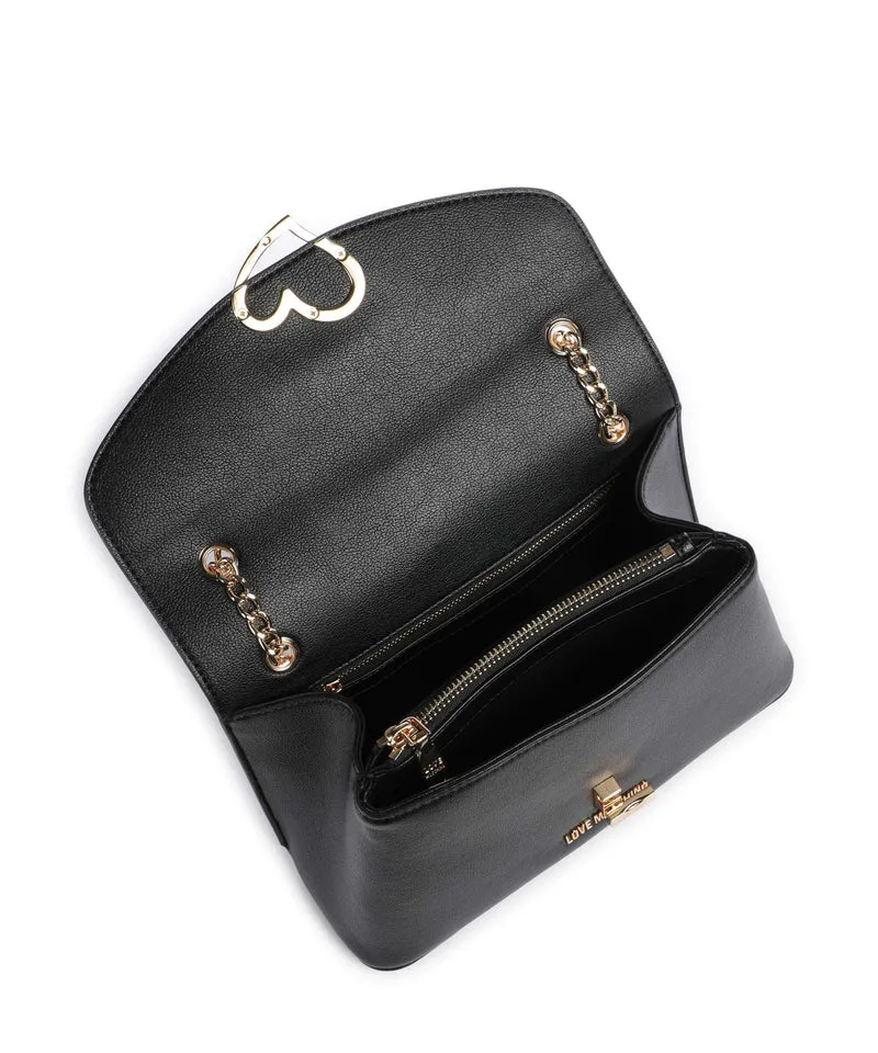 Love Moschino Heart Turnlock Bolso de hombro black
