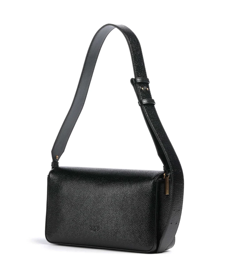 Pinko Love One Classic Slouchy Bolso de hombro nero/antique gold
