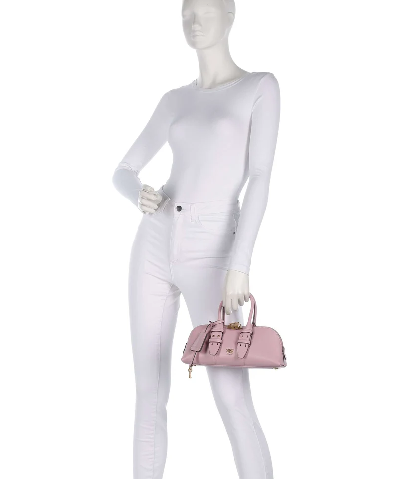 Pinko Bowling Horizontal Bolso de mano rosa chiaro/antique gold
