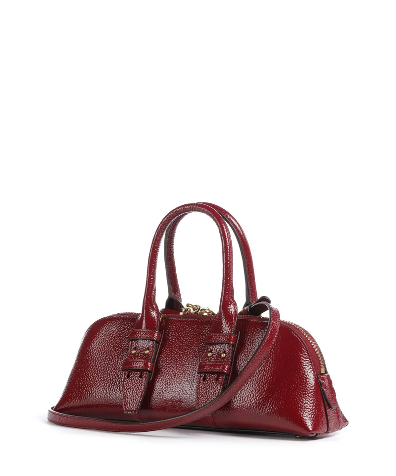 Pinko Bowling Horizontal Bolso de mano rosso scuro/antique gold