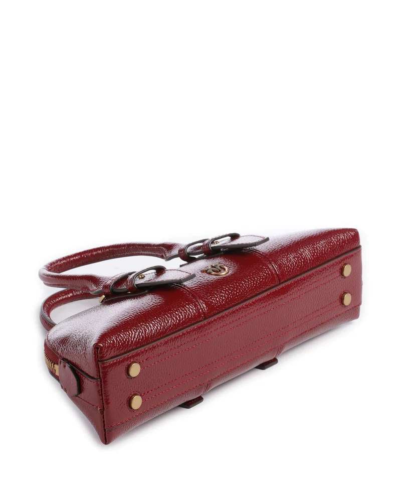 Pinko Bowling Horizontal Bolso de mano rosso scuro/antique gold