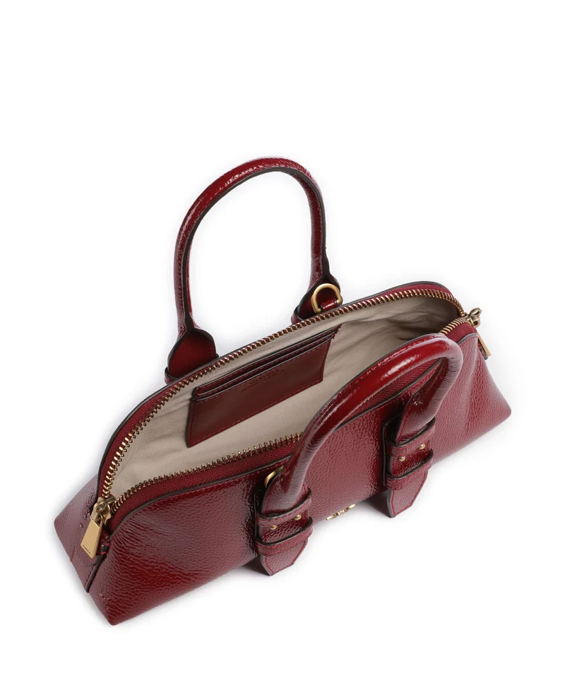 Pinko Bowling Horizontal Bolso de mano rosso scuro/antique gold