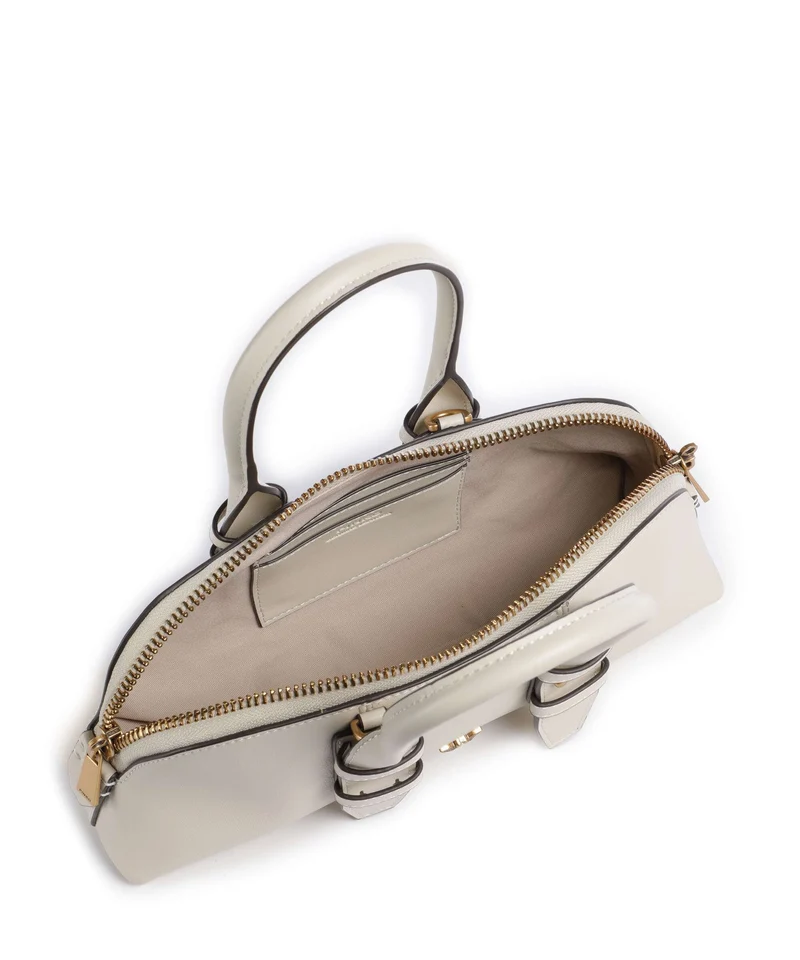 Pinko Bowling Horizontal Bolso de mano bianco seta/antique gold