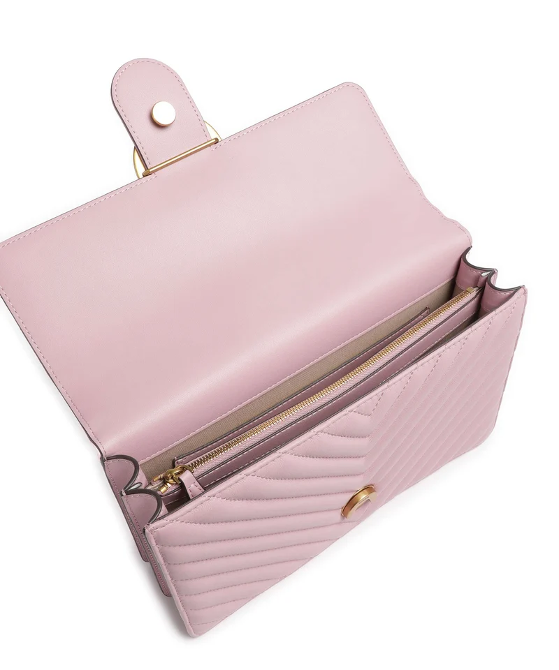 Pinko Love One Classic Bolso de hombro rosa chiaro/antique gold
