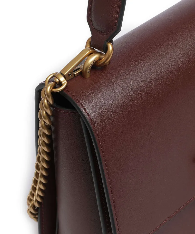 Pinko Love One Classic Bolso de mano burgundy wine/antique gold