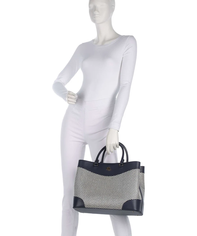 Lauren Ralph Lauren Marcy 36 Bolso de mano refined navy/soft white
