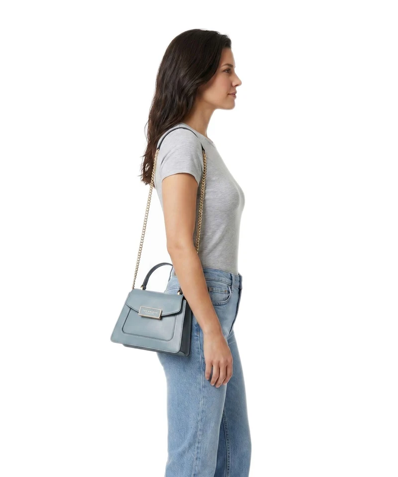 The Bridge Ginevra Bolso de mano baby blue/oro