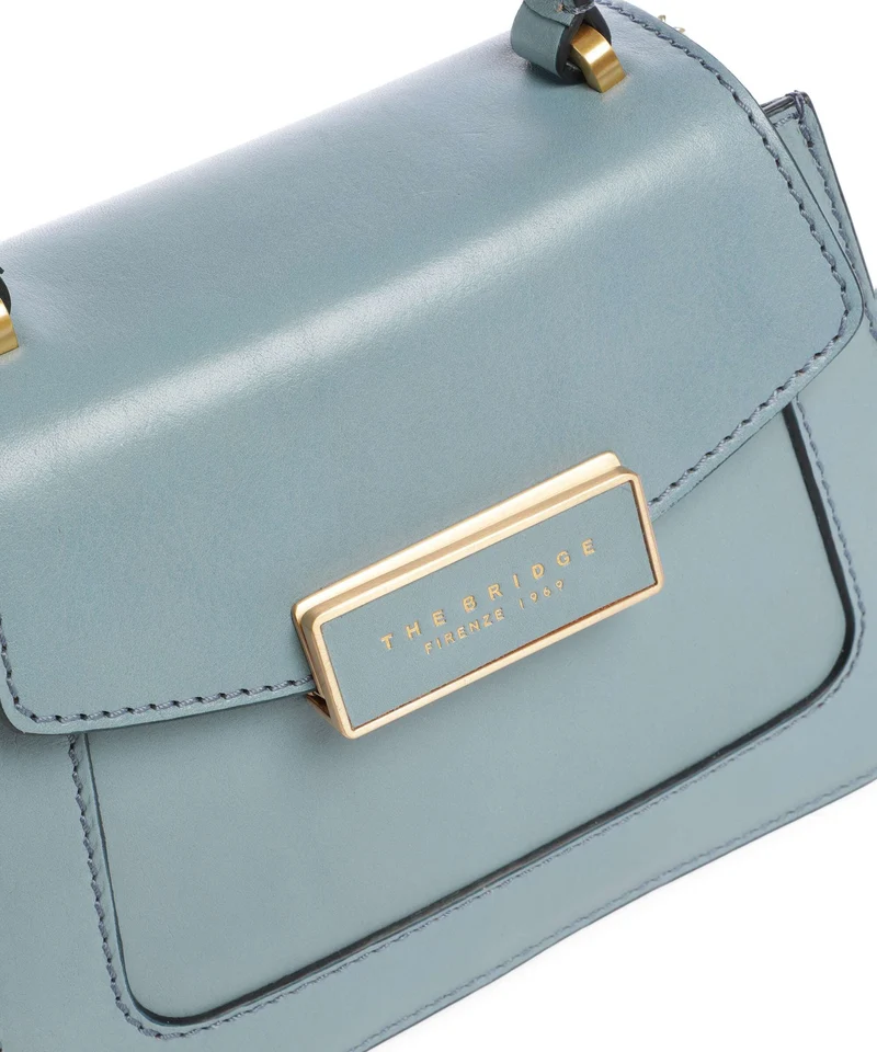 The Bridge Ginevra Bolso de mano baby blue/oro
