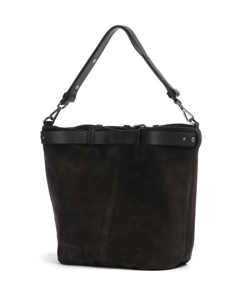Liebeskind Zita Hydro Suede L Bucket bolso de mano deep soil