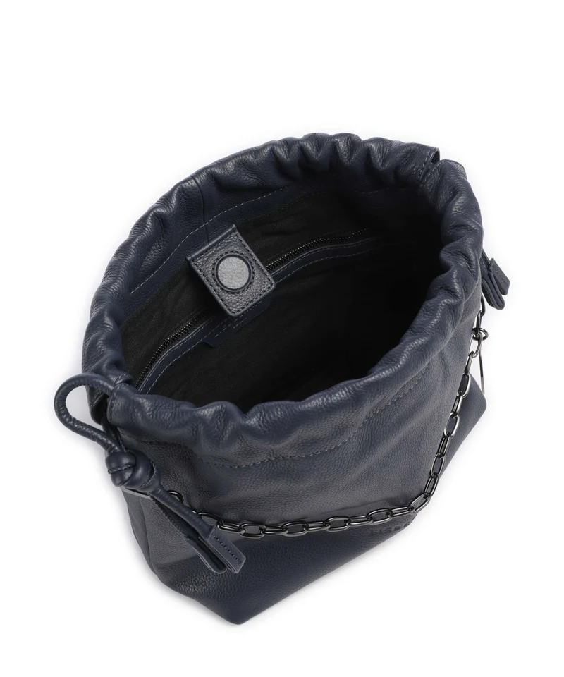 Liebeskind Lya II Small Pebble S Bucket bolso de mano peacoat