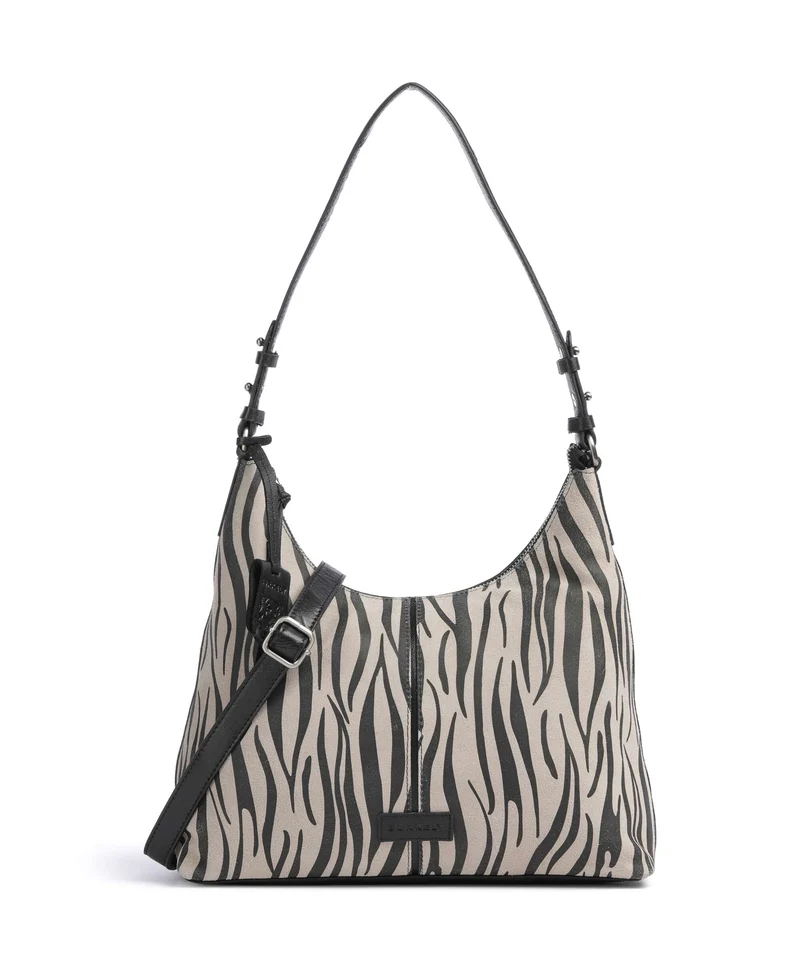 Burkely Animo Bolso de hobo zebra