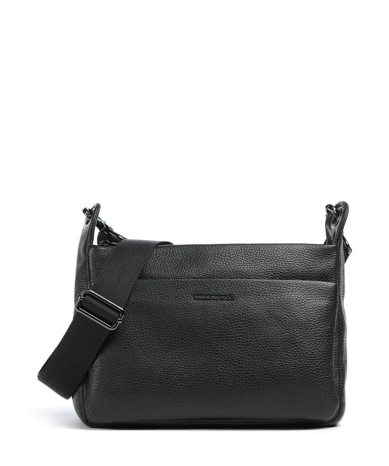 Mandarina Duck Mellow Leather Bolso de hombro nero