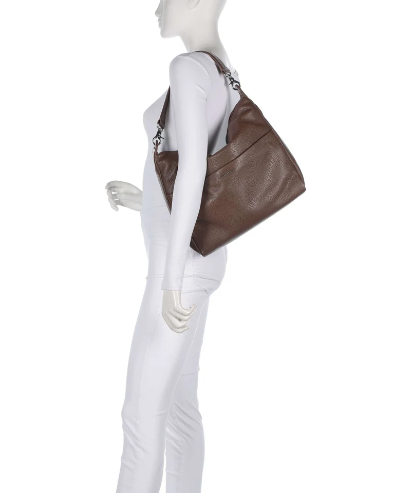 Mandarina Duck Mellow Leather Bolso de hobo milk chocolate