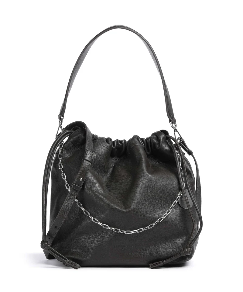 Liebeskind Lya II Small Pebble M Bucket bolso de mano deep soil