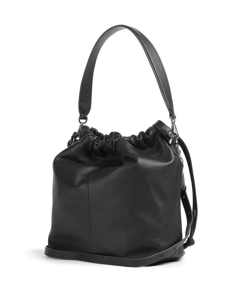 Liebeskind Lya II Small Pebble M Bucket bolso de mano deep soil